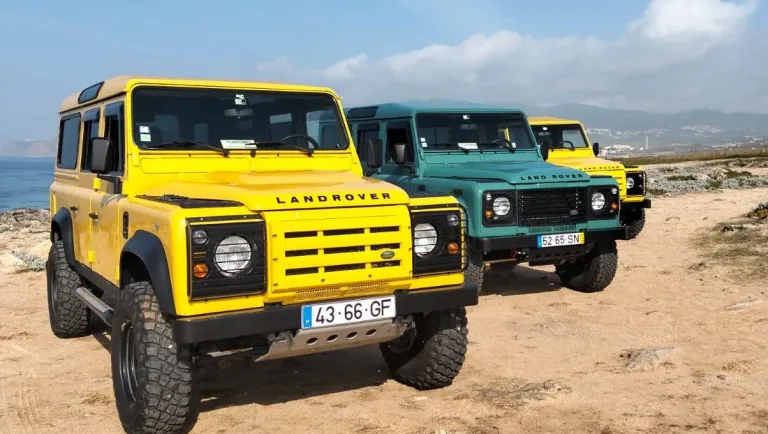 land rover defender 4x4 offroad cabo da roca