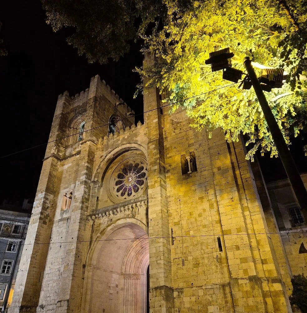 Lisbon Cathedral at night