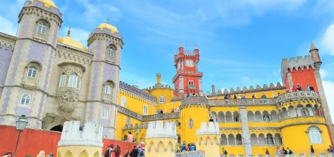 Pena Palace — built 1842–1854 by King Ferdinand II; Romanticist architecture at 528 m altitude; UNESCO Cultural Landscape 1995